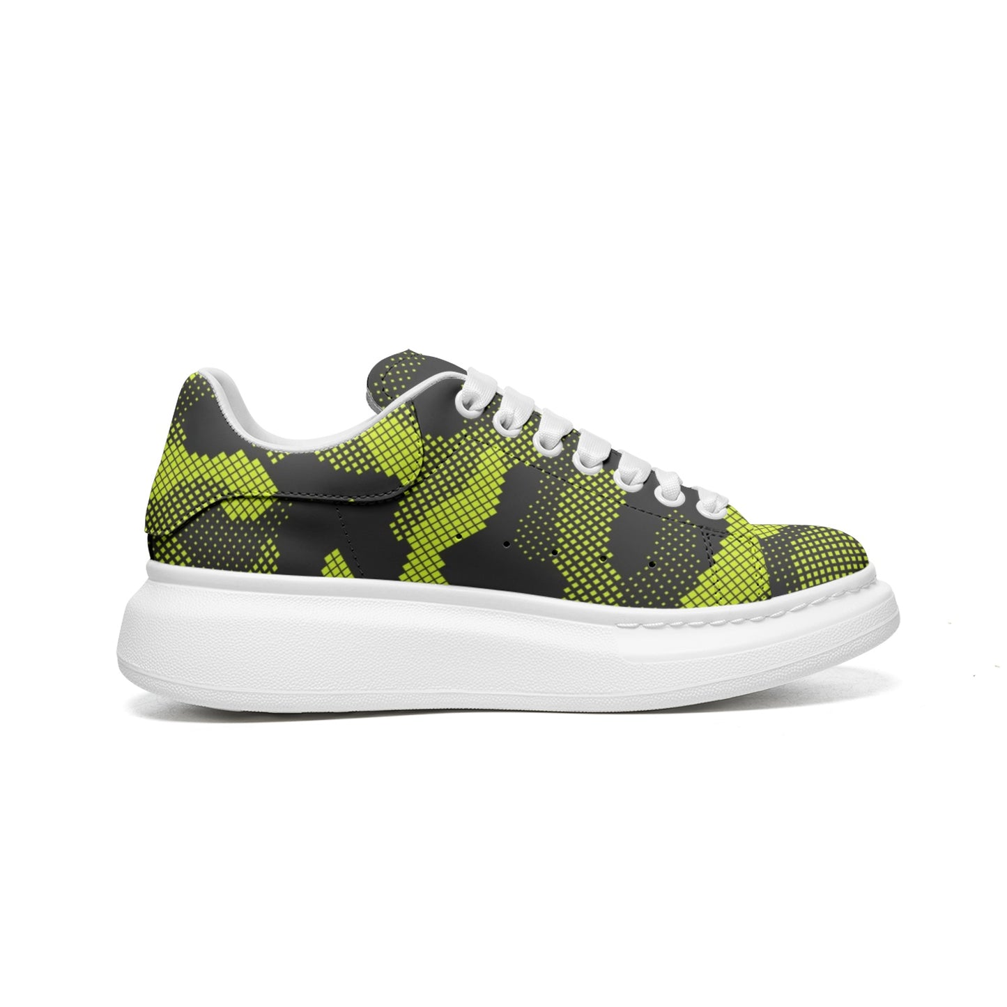 Oversized McQueen Sneakers | Green Dotted Camo