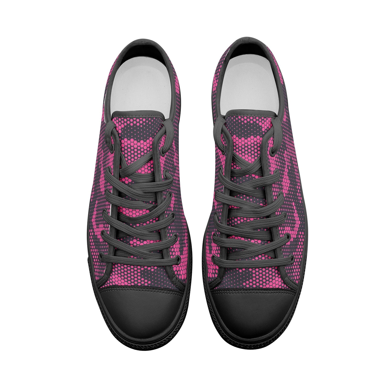 Camo Shoes | Low Top Canvas | Digital Pink Camouflage