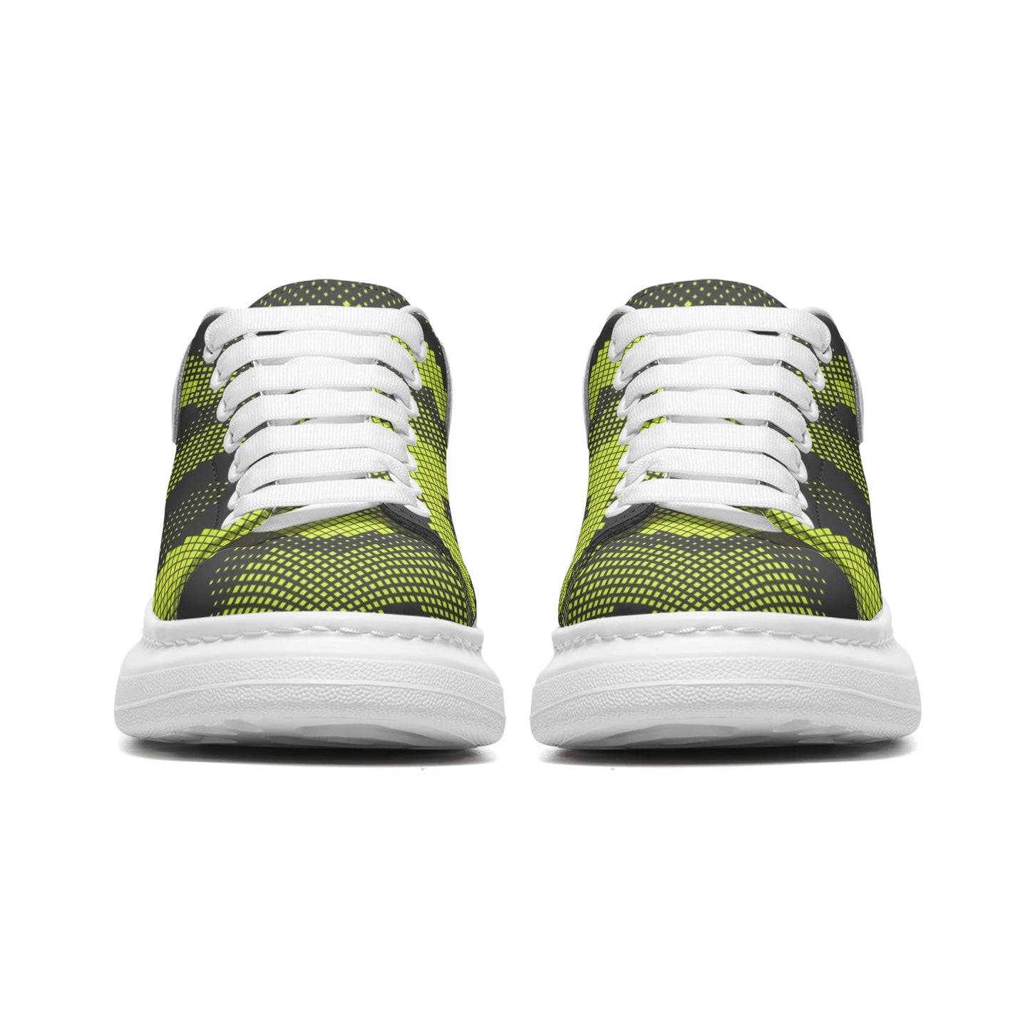 Oversized McQueen Sneakers | Green Dotted Camo