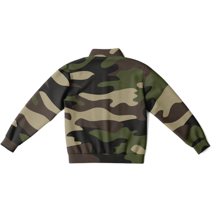 Camo Track Jacket | Classic Green Camouflage