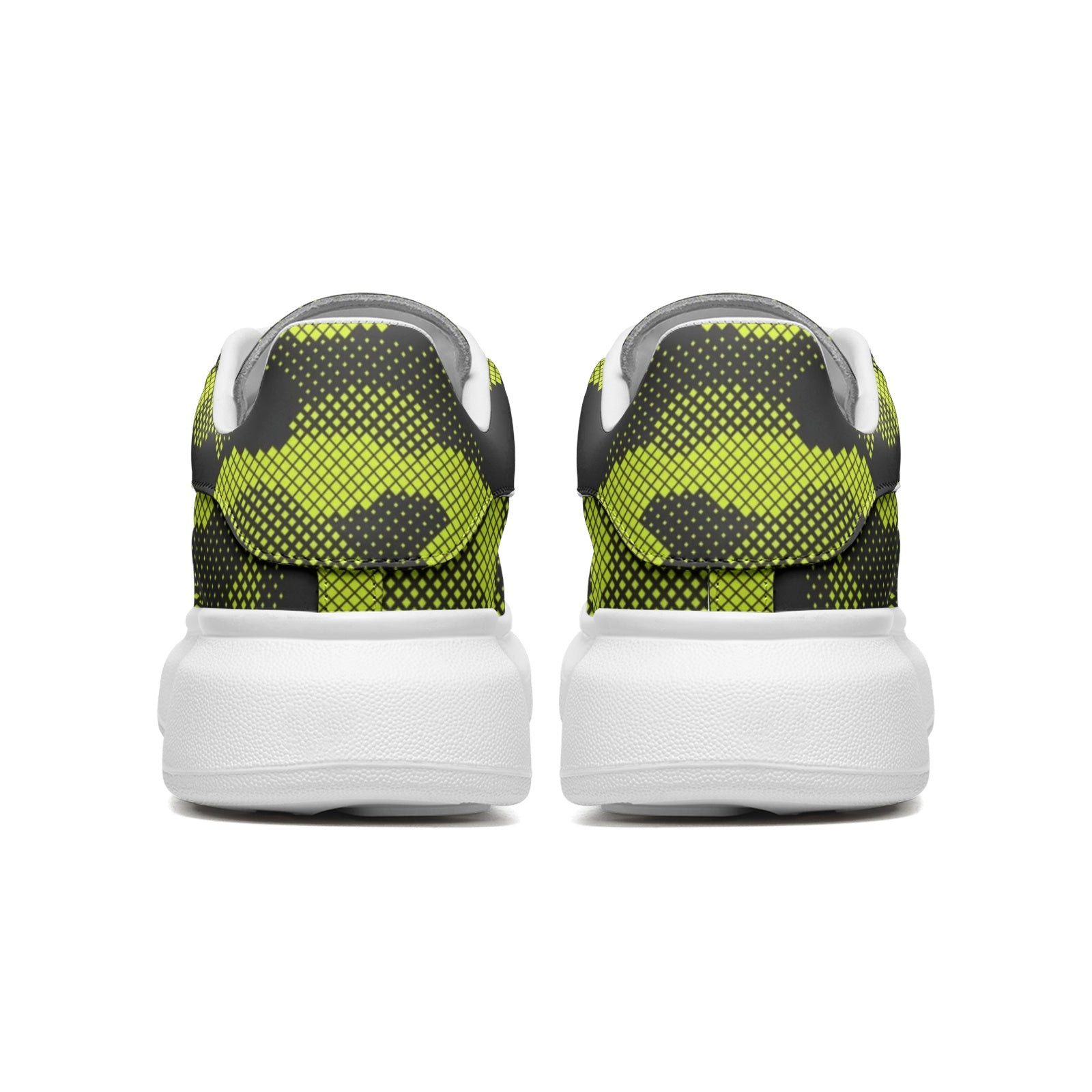 Oversized McQueen Sneakers | Green Dotted Camo