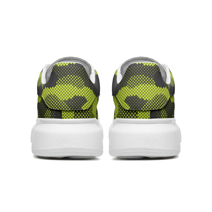 Oversized McQueen Sneakers | Green Dotted Camo