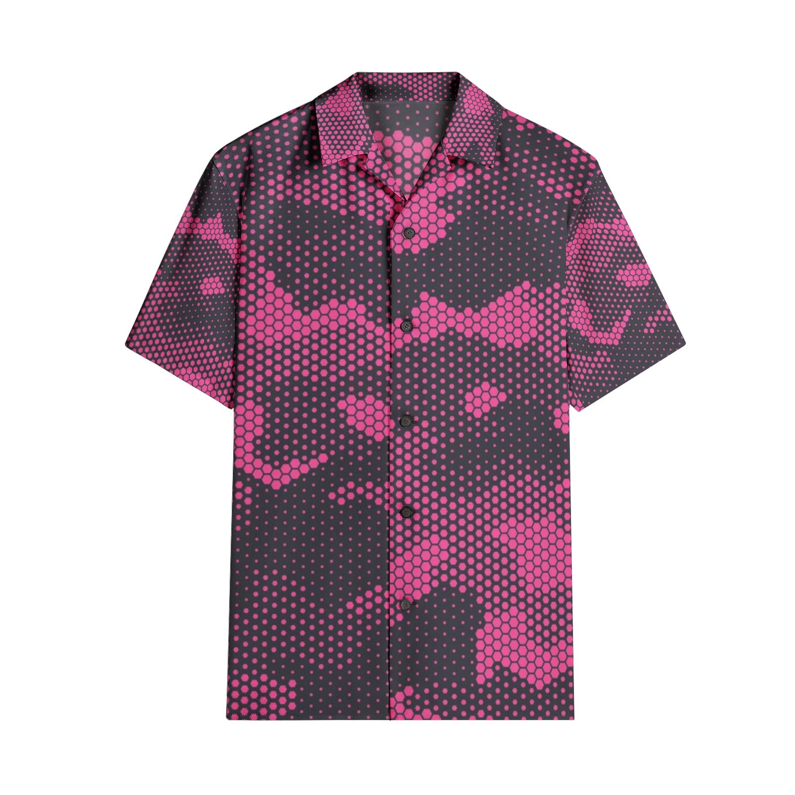 Cotton Camo Shirt For Men | Pink Digital Short-Sleeve