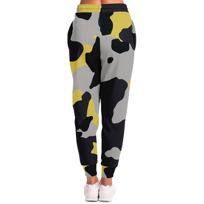 Camo Sweatpants | Unisex | Yellow, Black & Silver Camouflage