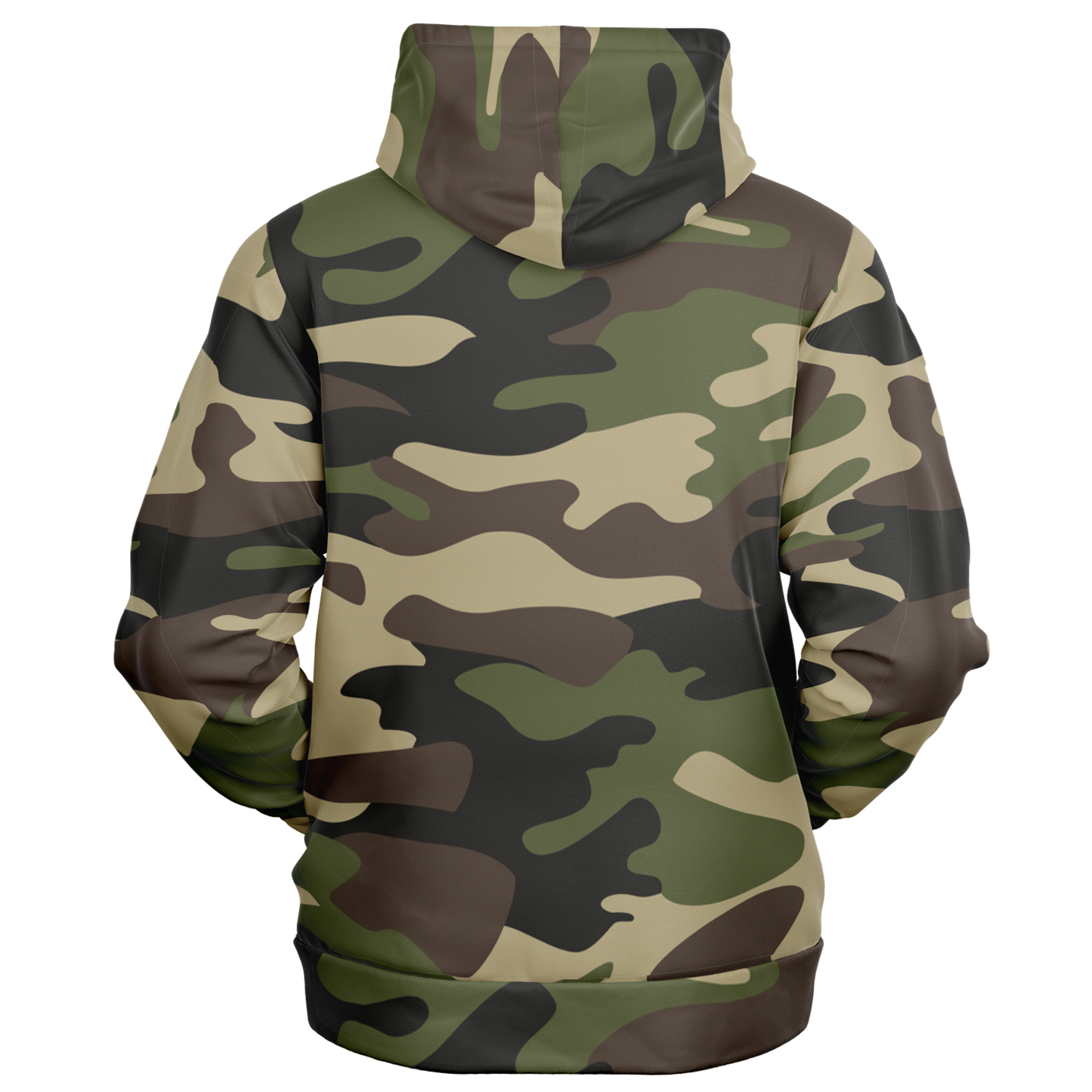 Zip-Up Hoodie | Classic Green Camouflage