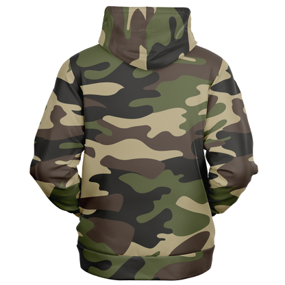 Zip-Up Hoodie | Classic Green Camouflage