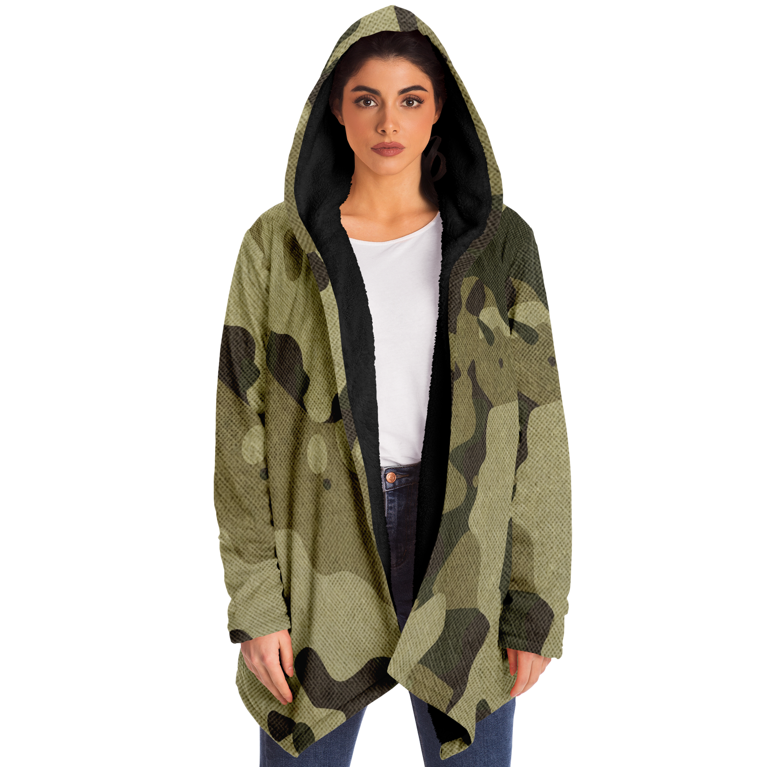 Camo Cloak | Green Fabric Camouflage | Microfleece