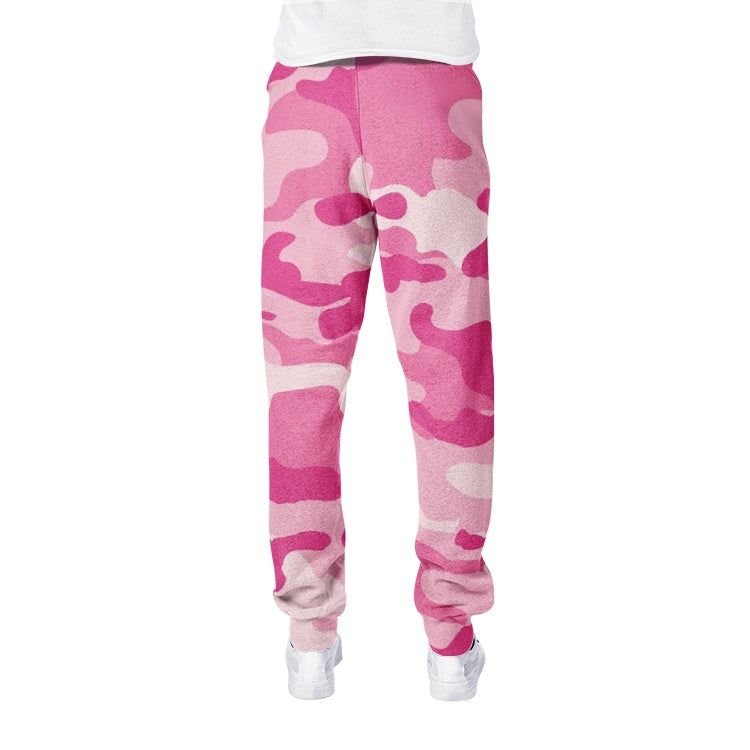 Men's Camo Track Pants | Lavender Pink