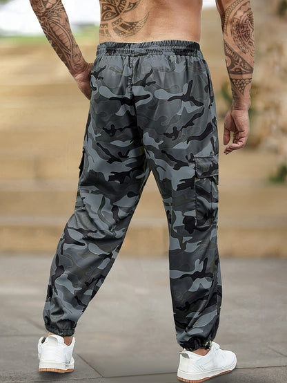 Men's Camo Cargo Pants With Side Pockets