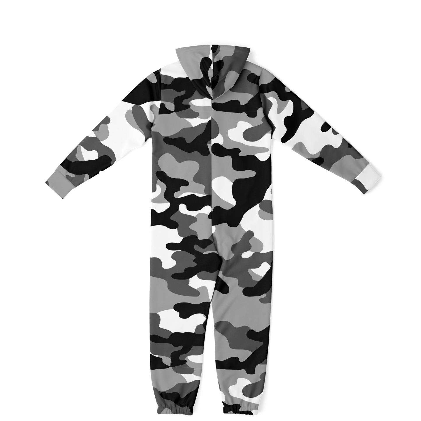 Camo Onesie | Gray, Black and White Camouflage