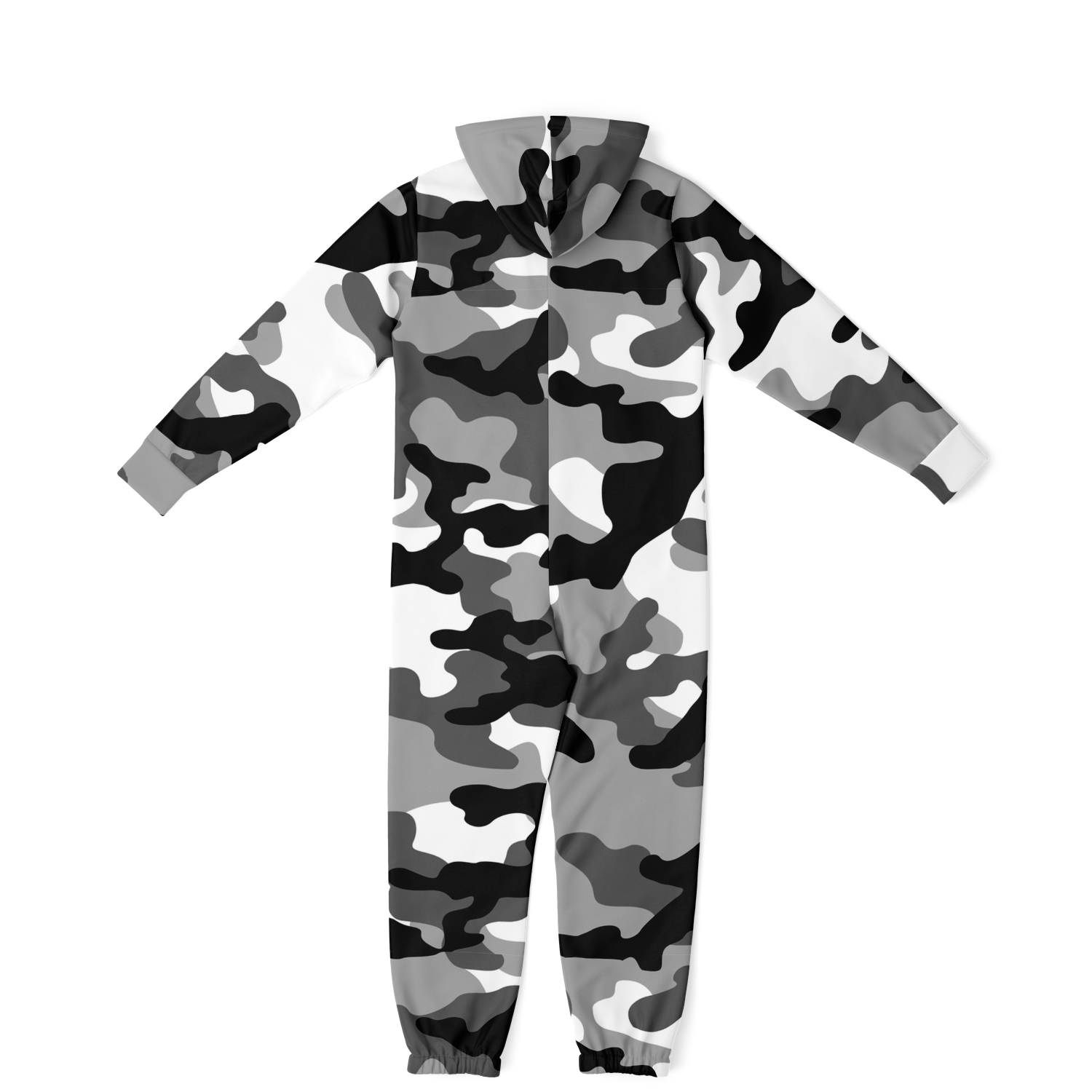 Camo Onesie | Gray, Black and White Camouflage