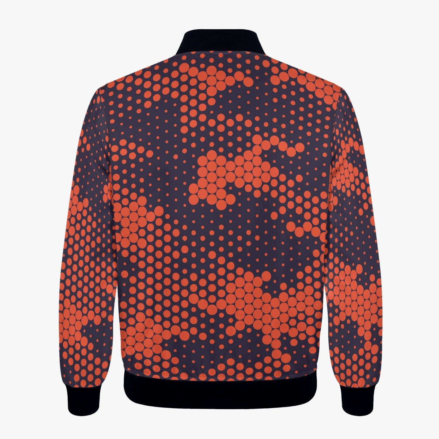 Women's Camo Bomber Jacket | Orange and Blue Digital