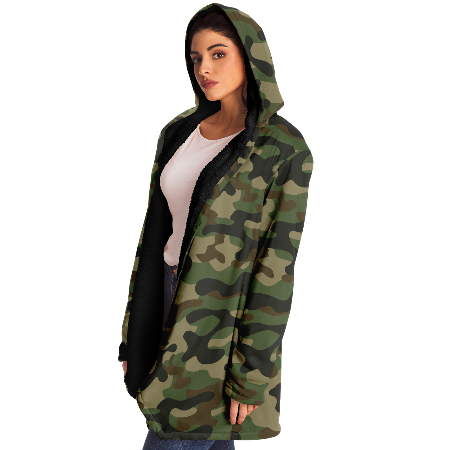 Camo Cloak | Military Brown Camouflage | Microfleece