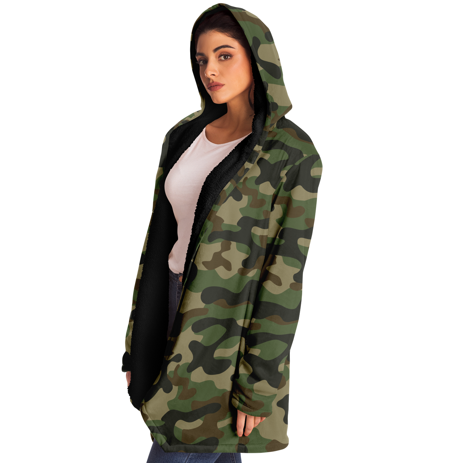 Camo Cloak | Military Brown Camouflage | Microfleece