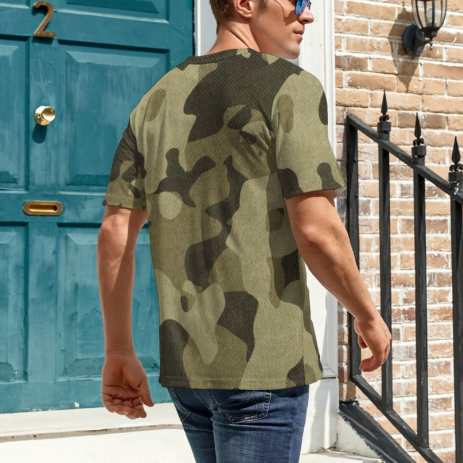 Camo Shirt | Green Fabric Camouflage T