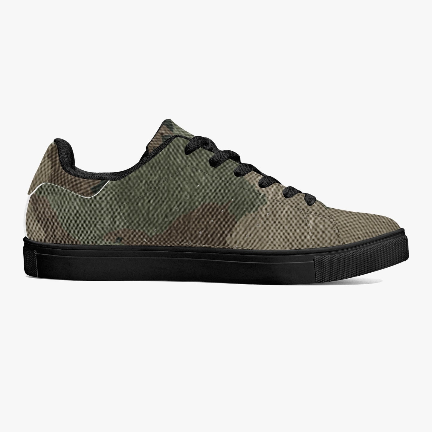 Camo Sneakers | Classic Low-Top Leather | Dirty Brown