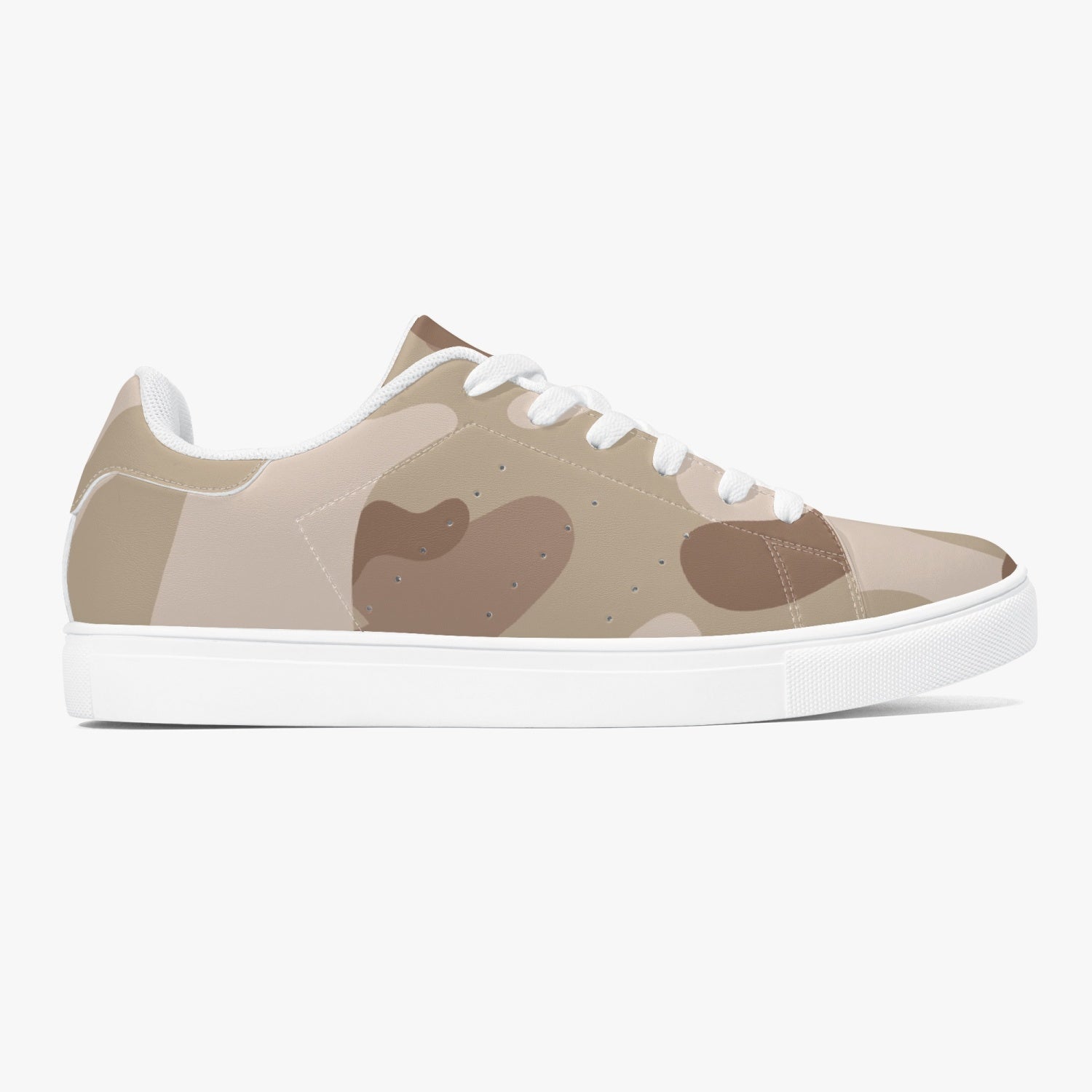 Camo Sneakers | Classic Low-Top Leather | Desert Brown