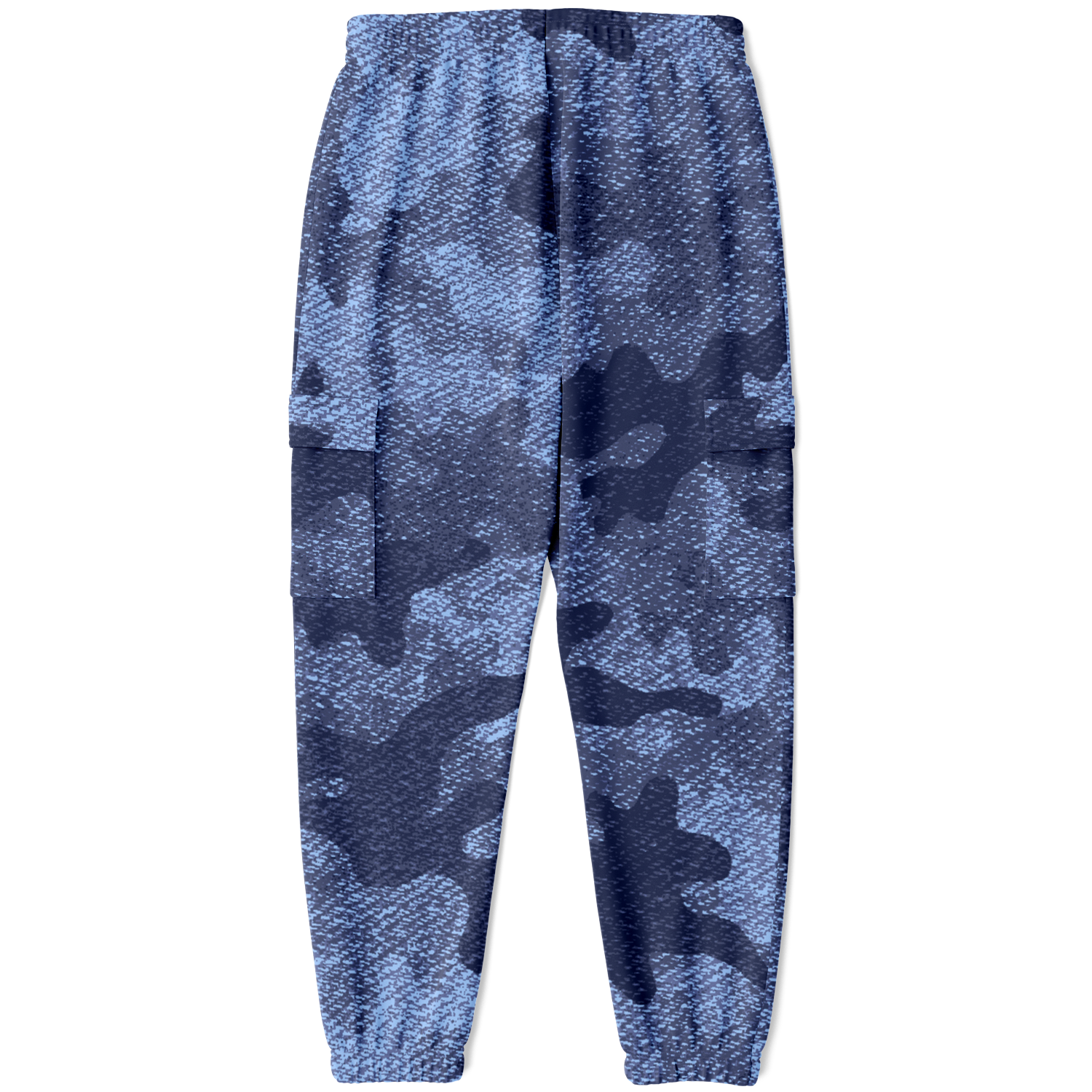 Camo Cargo Pants | Unisex | Blue Denim Camouflage