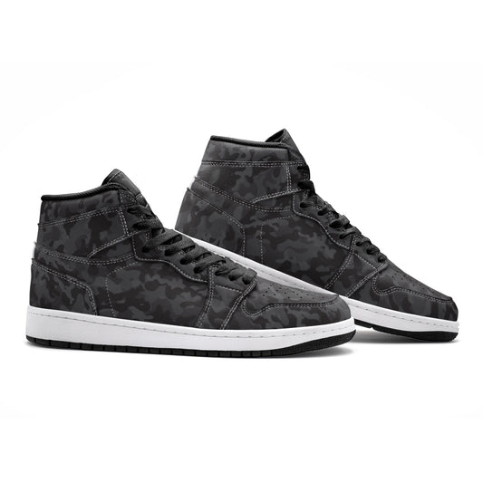 Black Camo Sneakers | High Top | Classic Army Camouflage