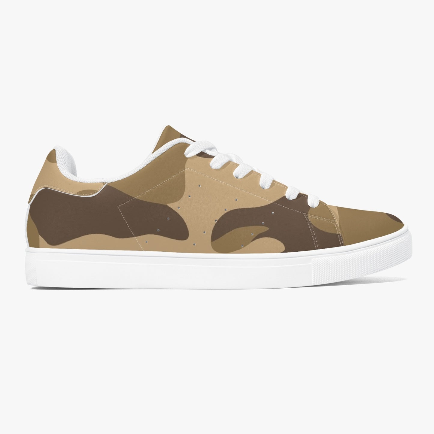 Camo Sneakers | Classic Low-Top Leather | Khaki