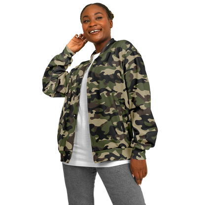 Military Brown Camo Jacket | Heavyweight Baseball Style