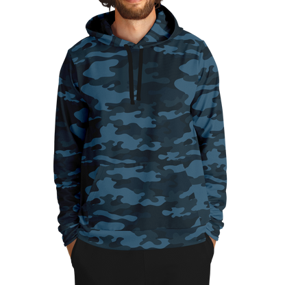 Blue Camo Hoodie | Classic Military Design