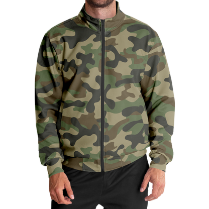 Camo Track Jacket | Military Brown Camouflage