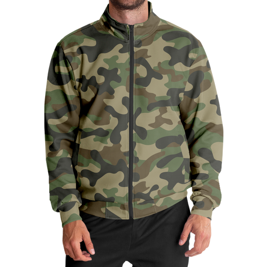 Camo Track Jacket | Military Brown Camouflage