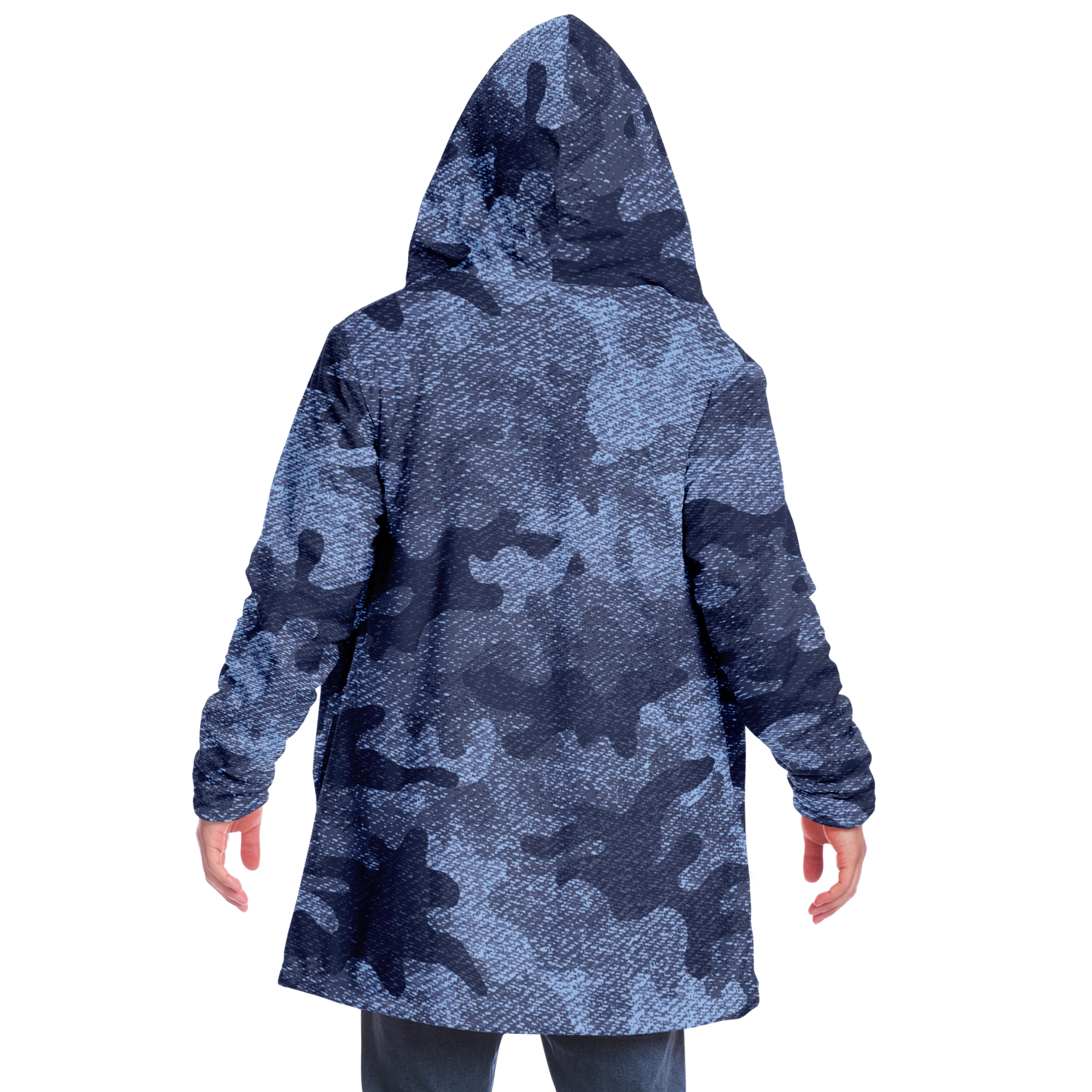 Camo Cloak | Denim Blue Camouflage | Microfleece