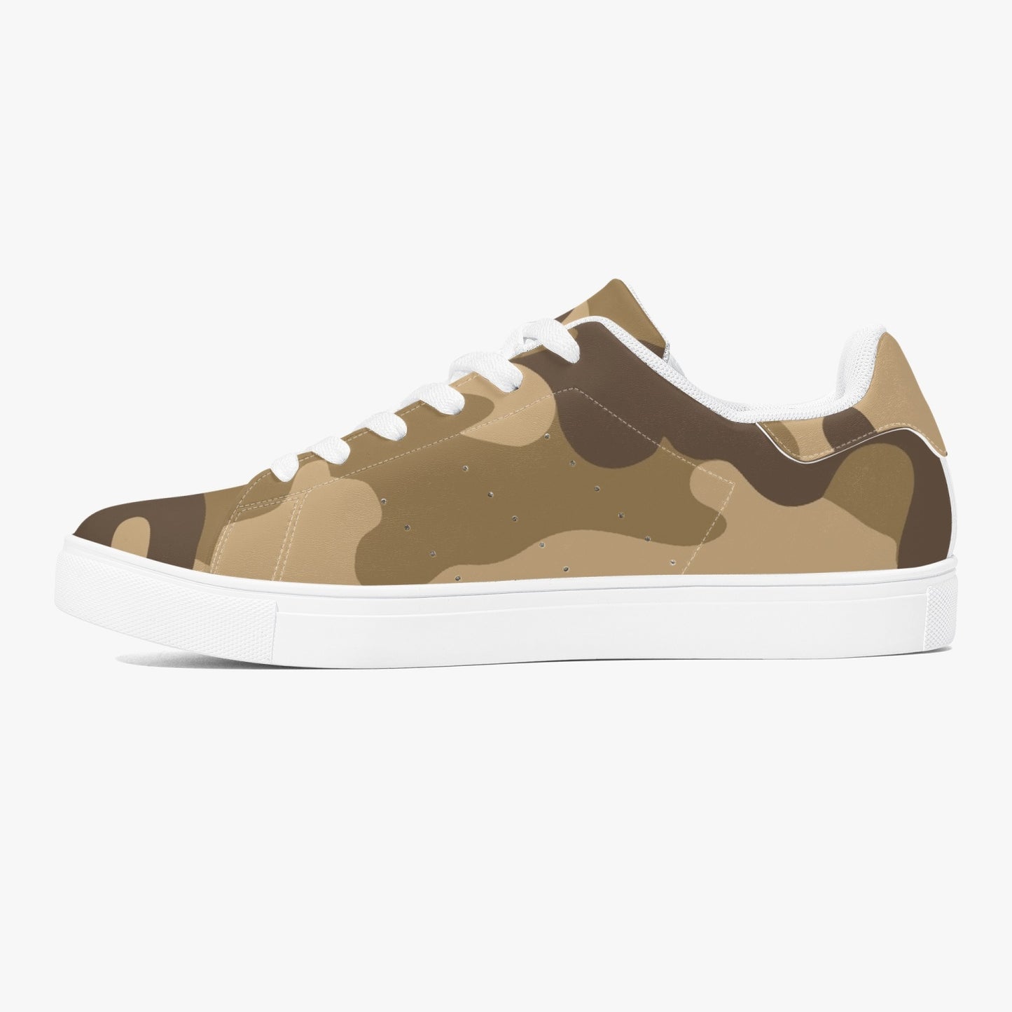 Camo Sneakers | Classic Low-Top Leather | Khaki