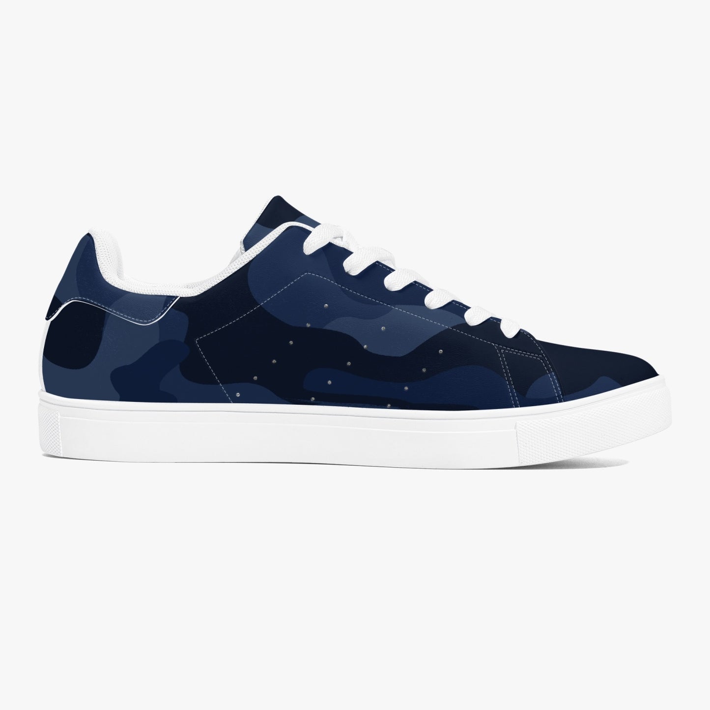 Camo Sneakers | Classic Low-Top Leather | Deep Blue