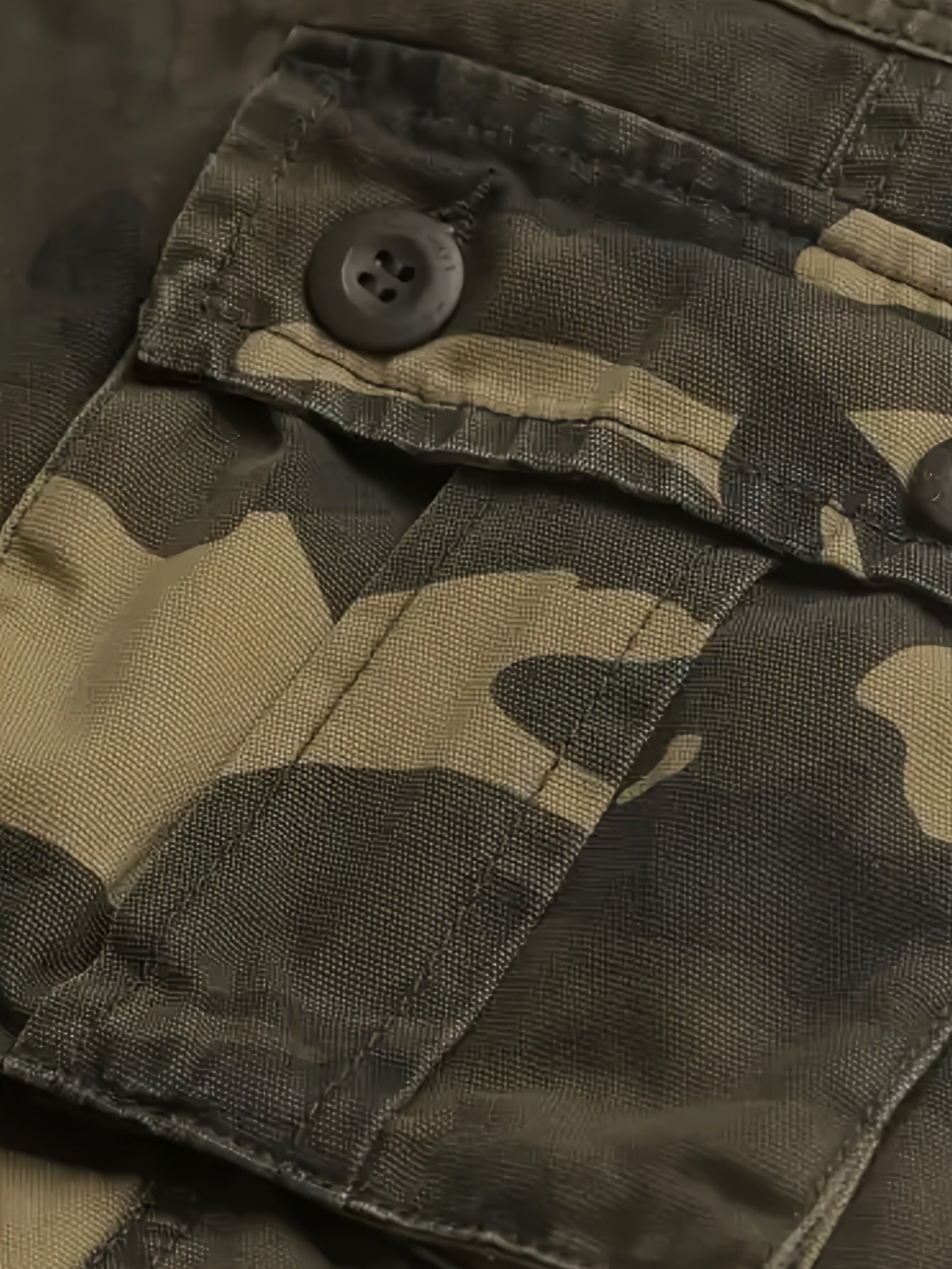 Men's Camo Twill Trousers: Straight Fit, Casual & Sports Workwear