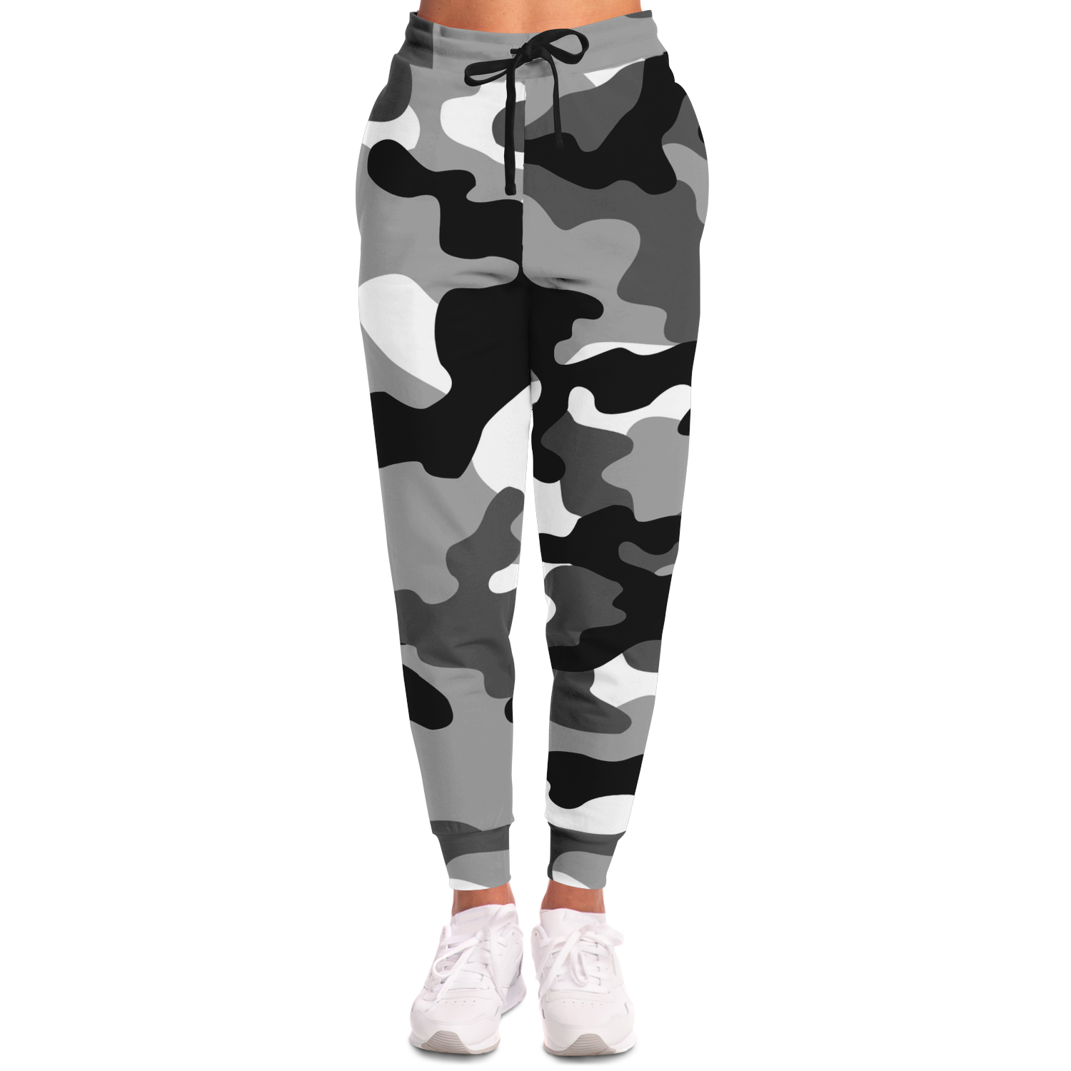 Camo Joggers | Unisex | Black, White & Gray