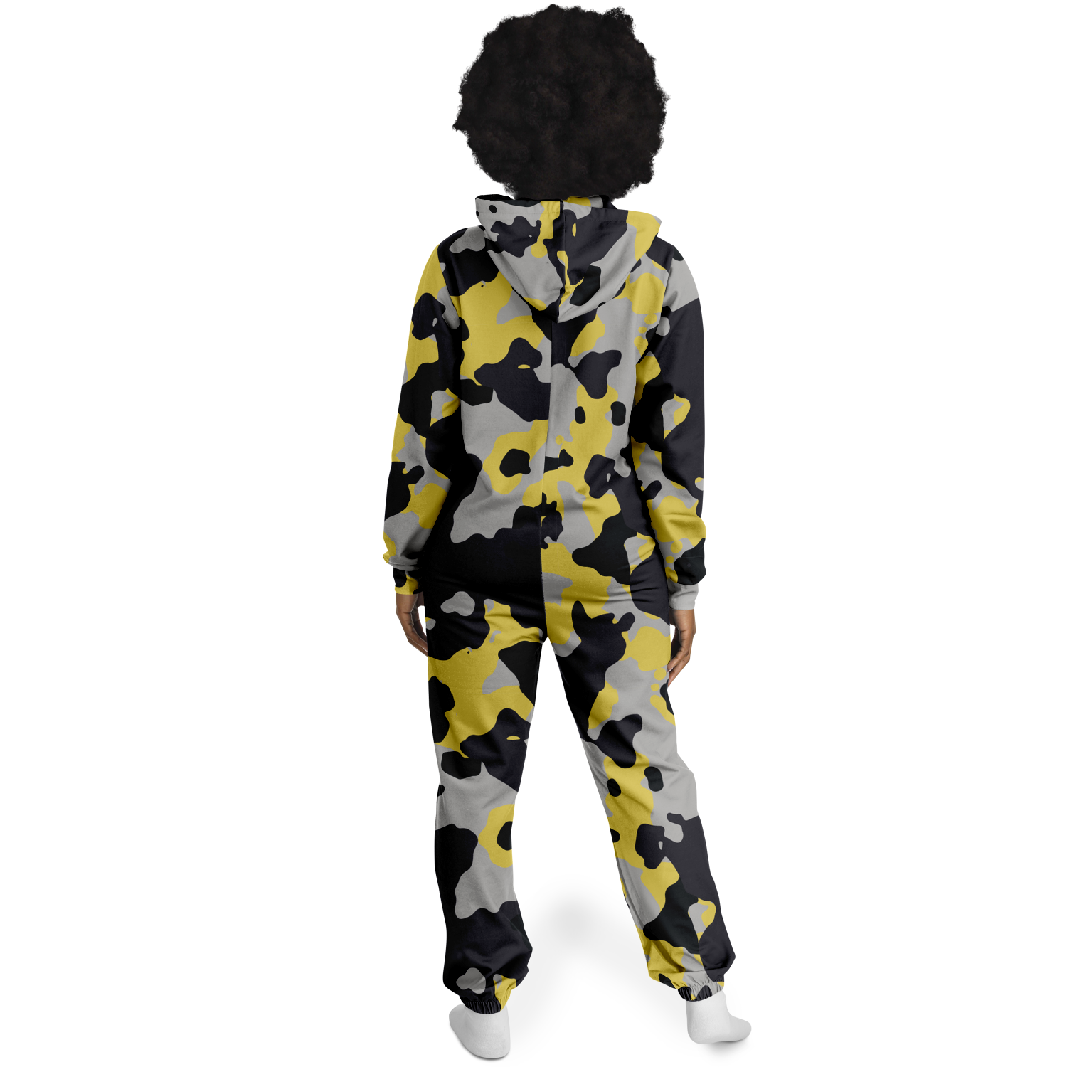 Camo Onesie | Yellow, Black and Silver Camouflage