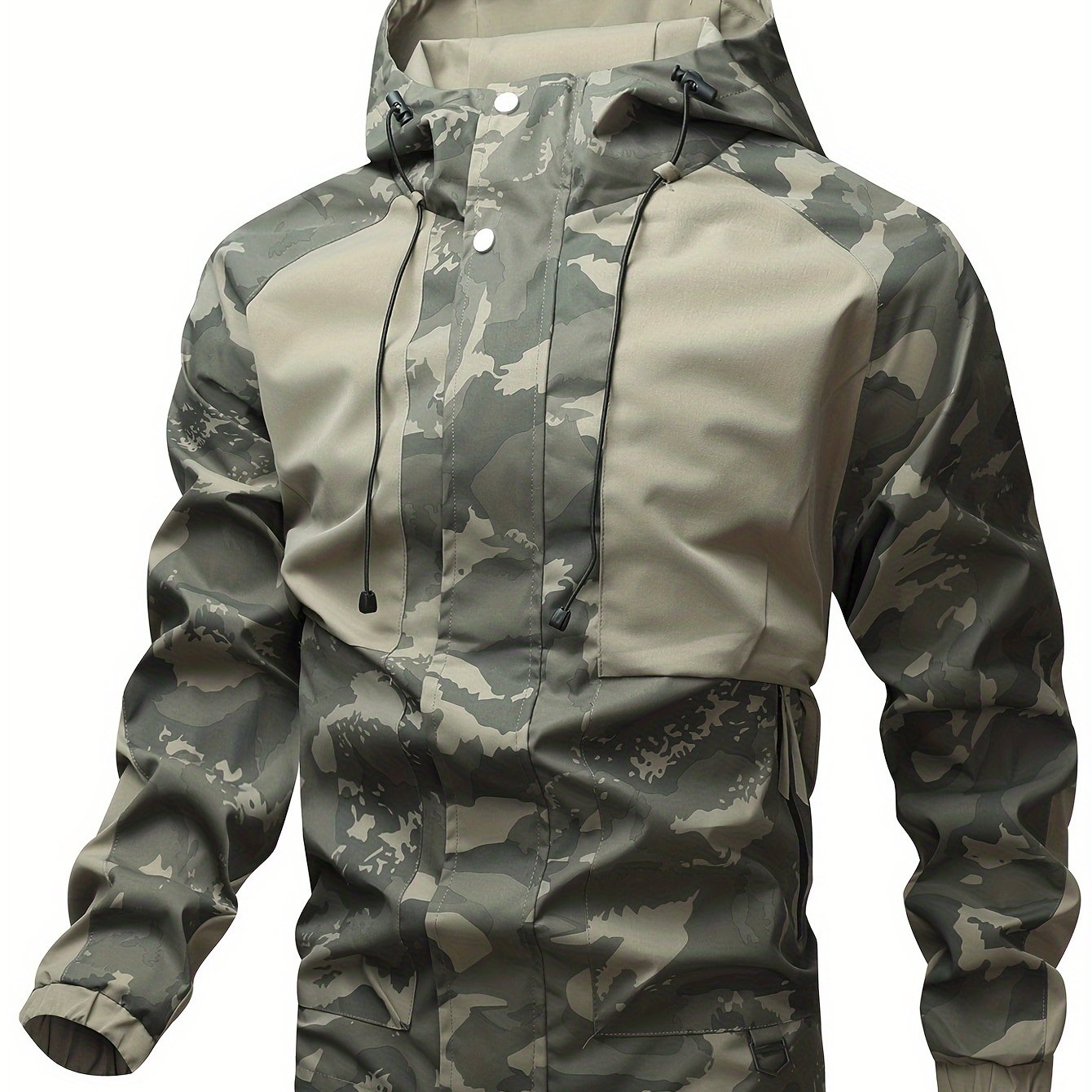 Preppy Jacket For Men | Army Green Camouflage