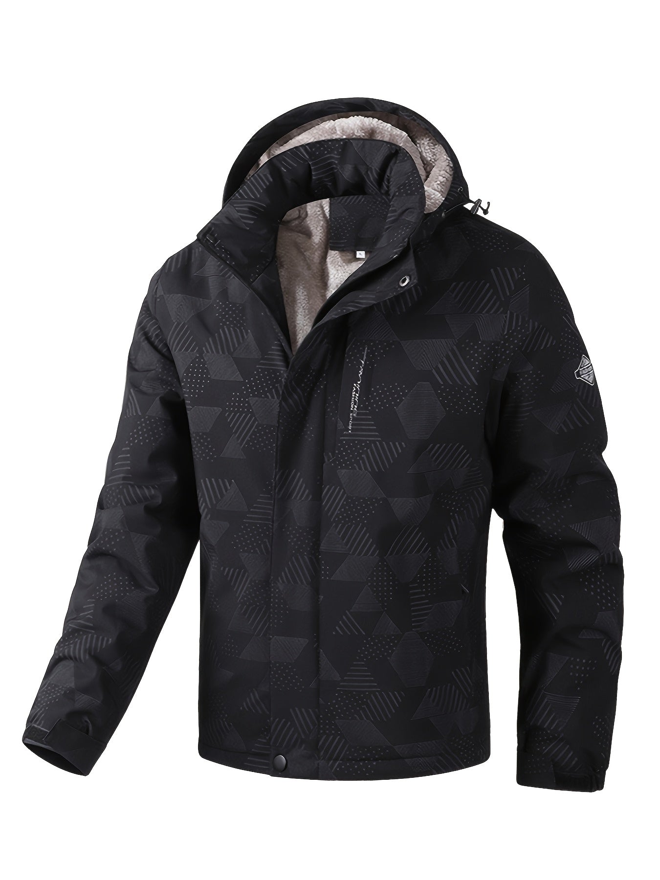 Durable Men's Winter Jacket: Scratch-Resistant, Windproof, Warm Fleece