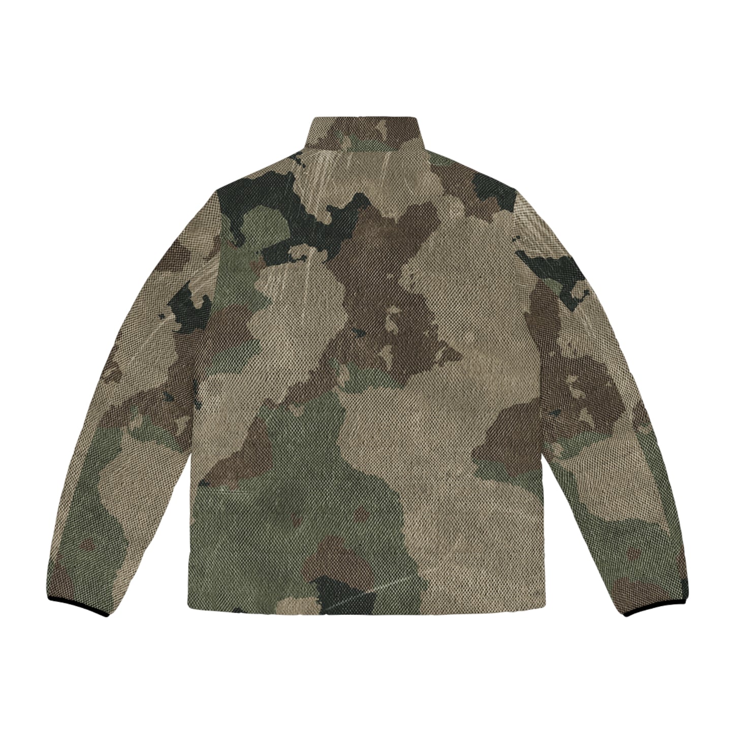 Camo Puffer Jacket | Dirty Old Brown Camouflage