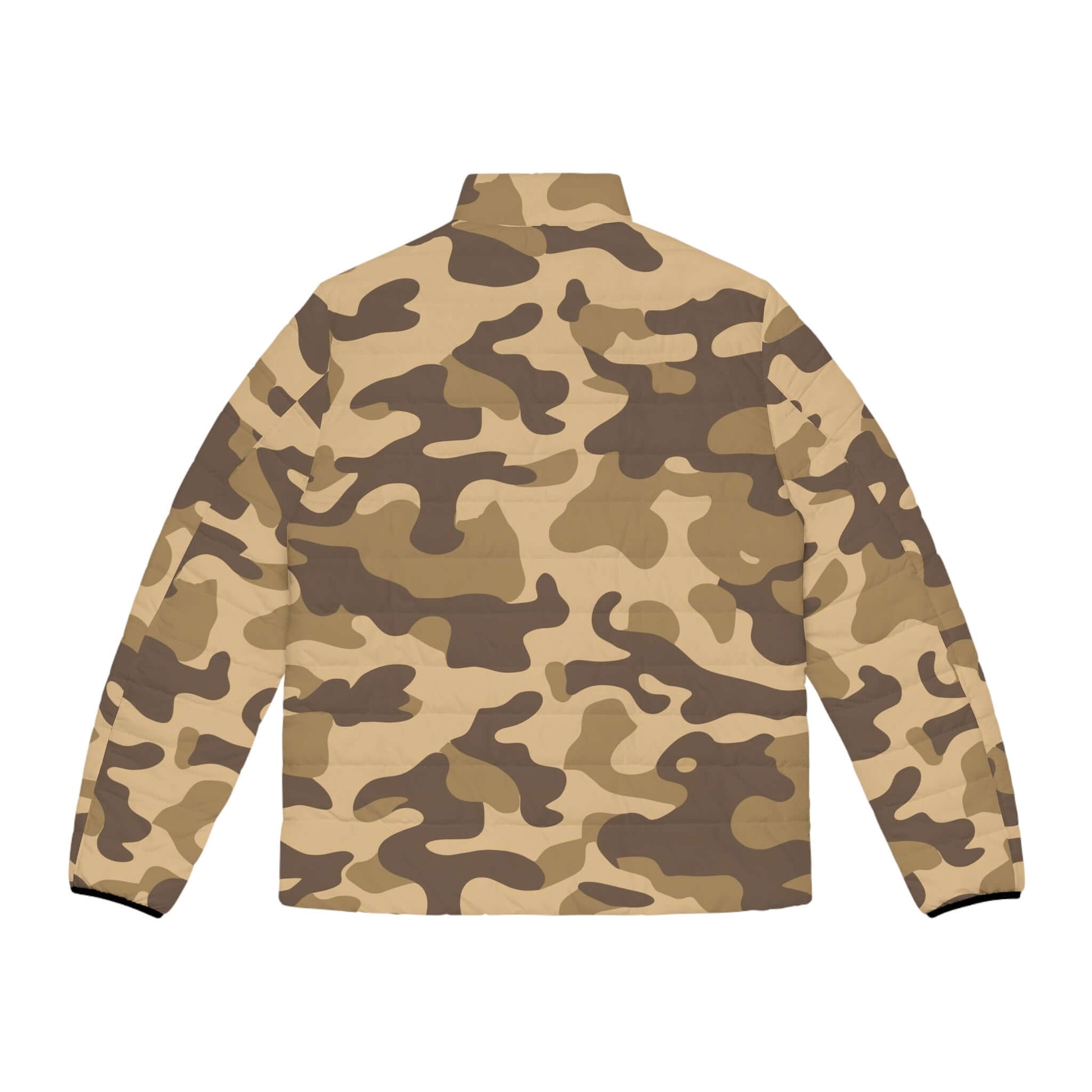 Camo Puffer Jacket | Khaki Camouflage