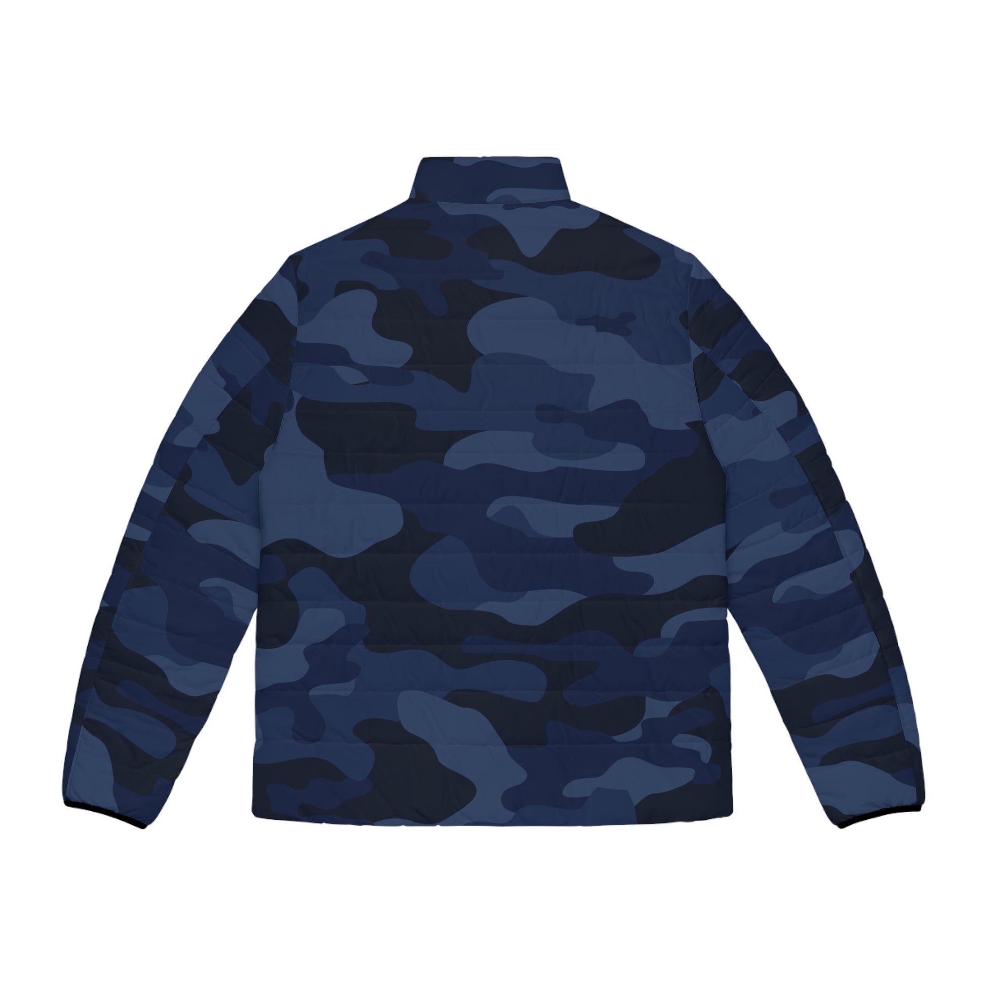 Camo Puffer Jacket | Deep Blue Camouflage