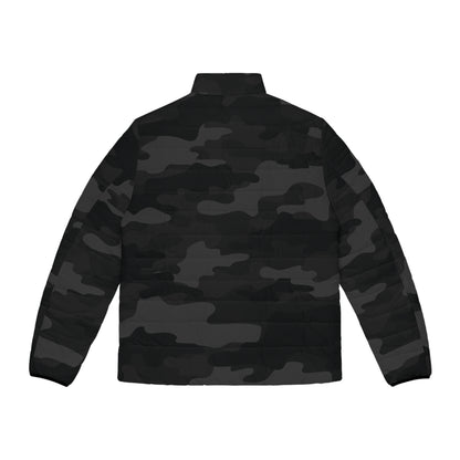 Camo Puffer Jacket | Black Camouflage