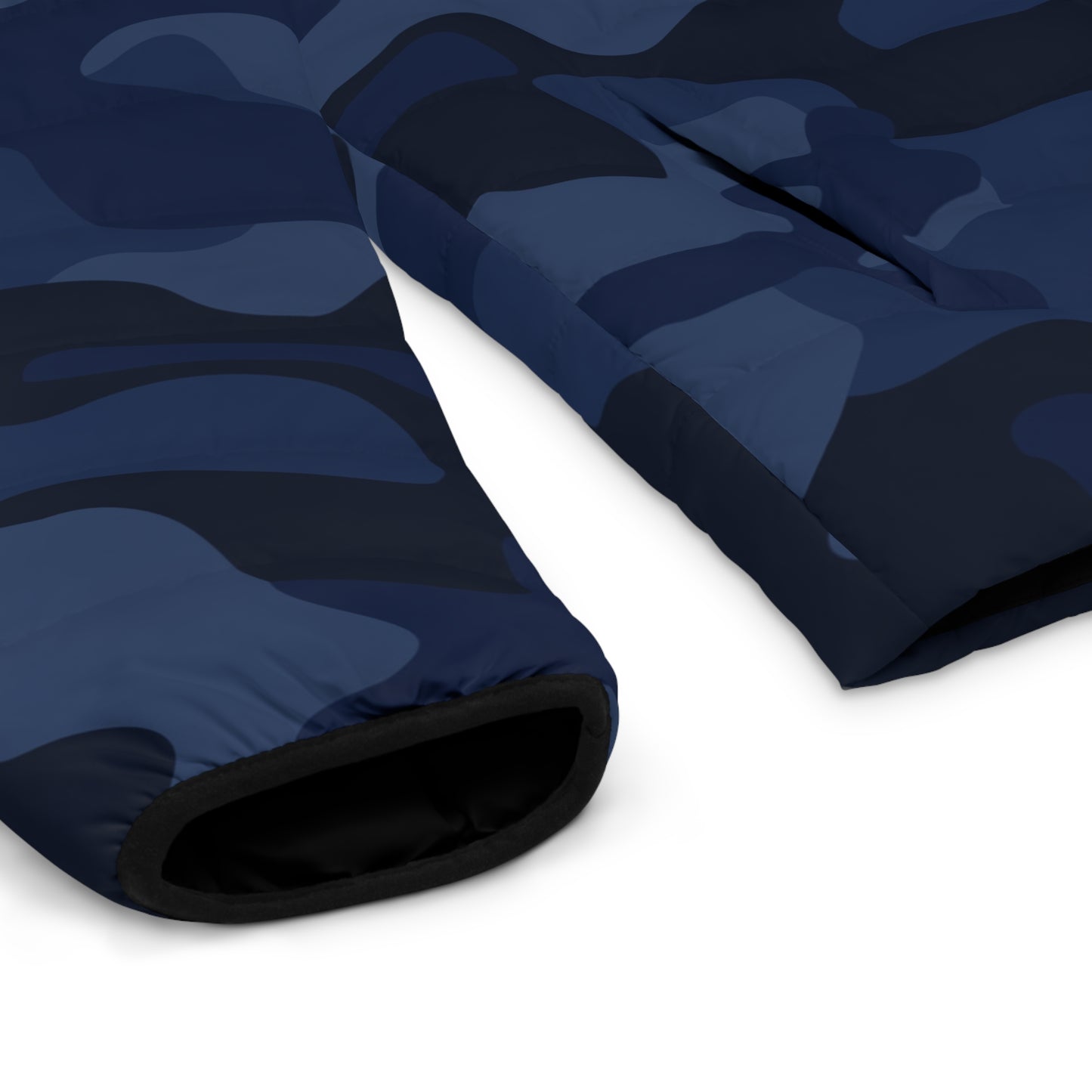 Camo Puffer Jacket | Deep Blue Camouflage