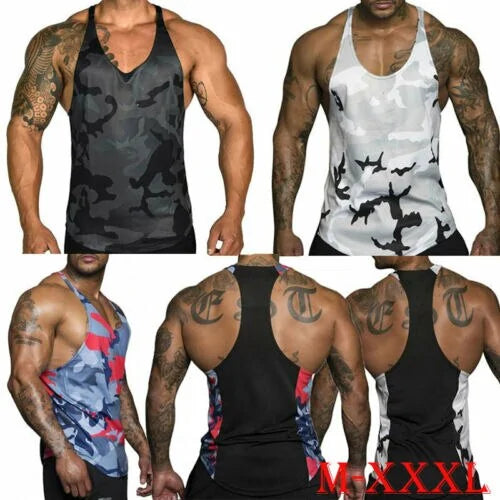 Bodybuilding Camo Sleeveless Tank Top