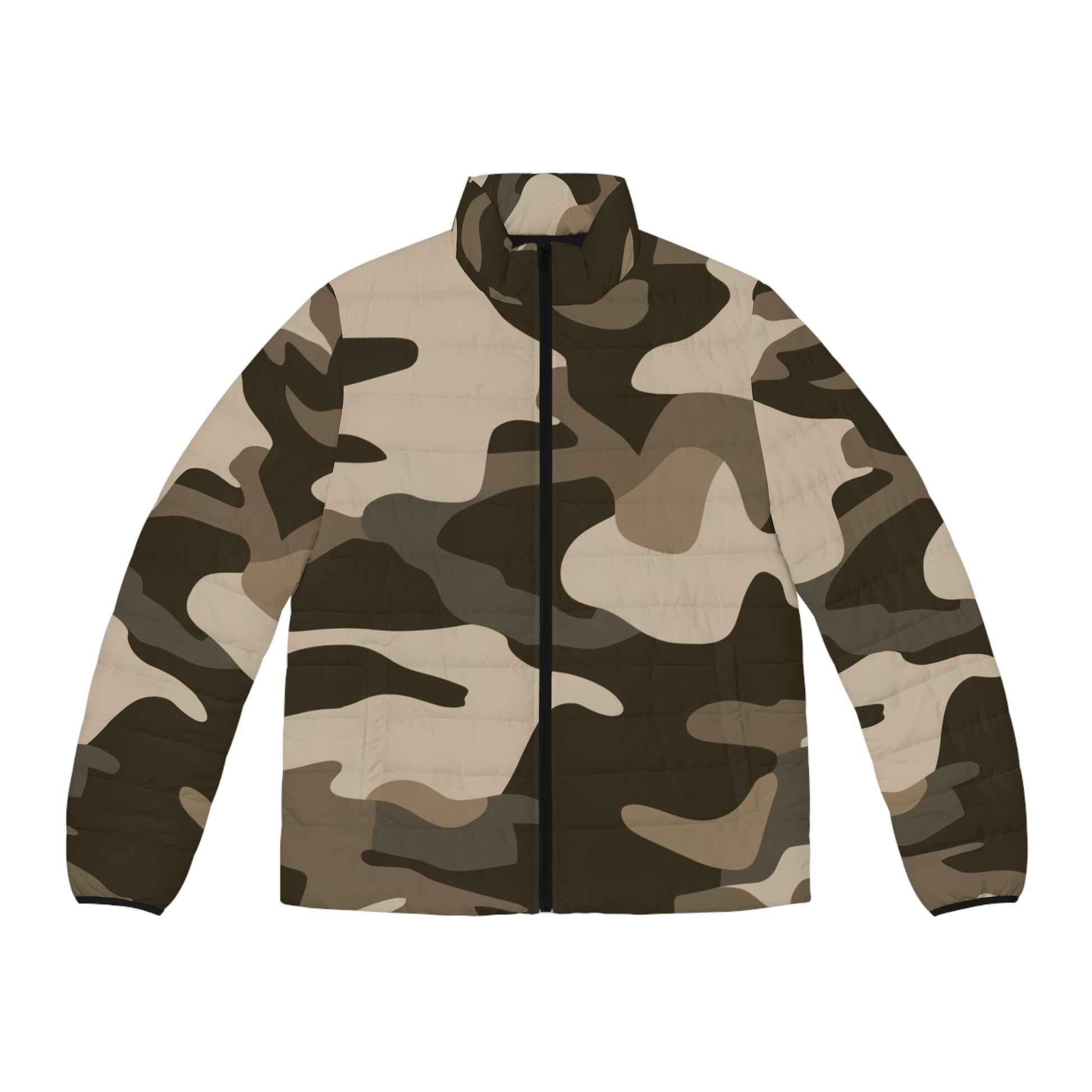 Camo Puffer Jacket | Classic Green Camouflage