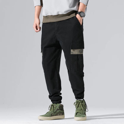 Camo Cargo Joggers for Men: Multi-Pocket Hip Hop Harem Pants