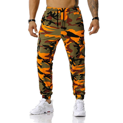 Camo Joggers For Men Cargo Pants Multi-pocket Sweatpants