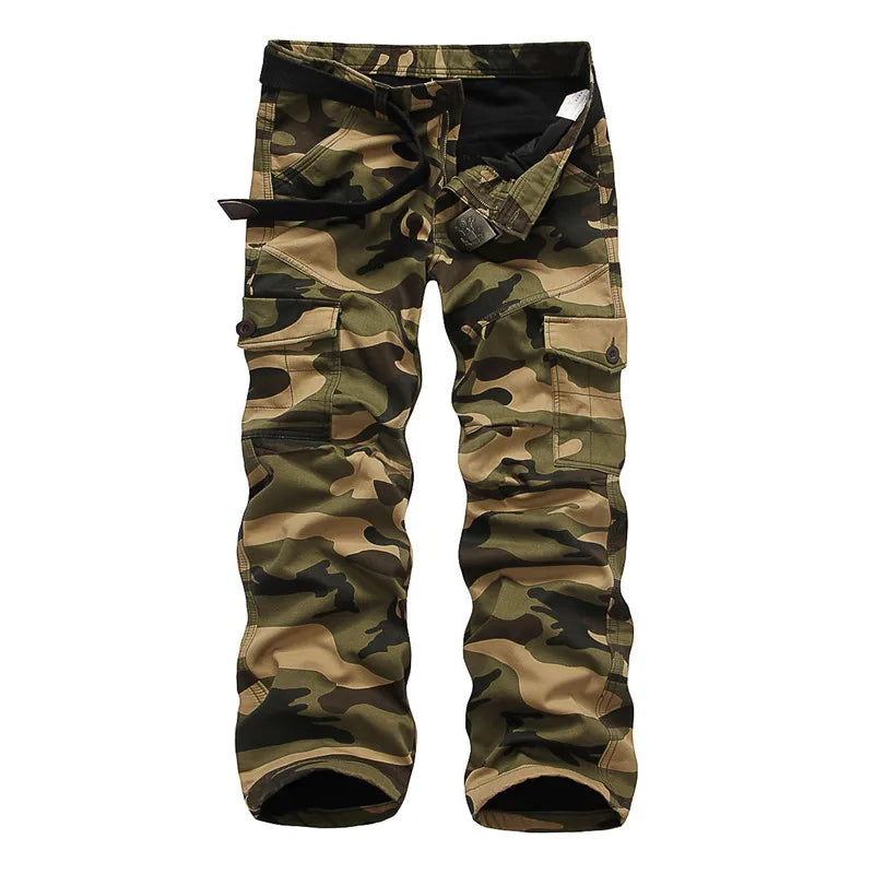 Fleece Cargo Pants For Men | Casual Loose Multi-pocket