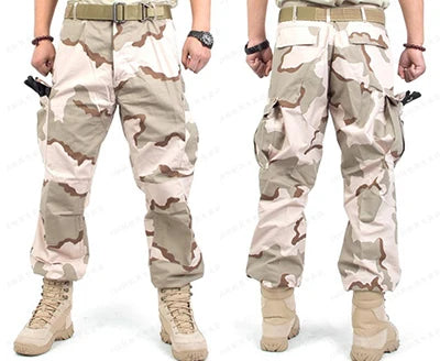 Men Camo Cargo Pants | Desert / Sand / Jungle Camouflage