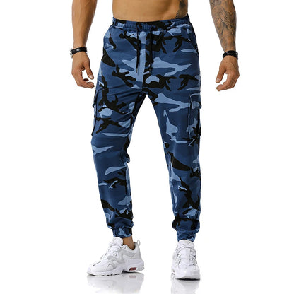 Camo Joggers For Men Cargo Pants Multi-pocket Sweatpants