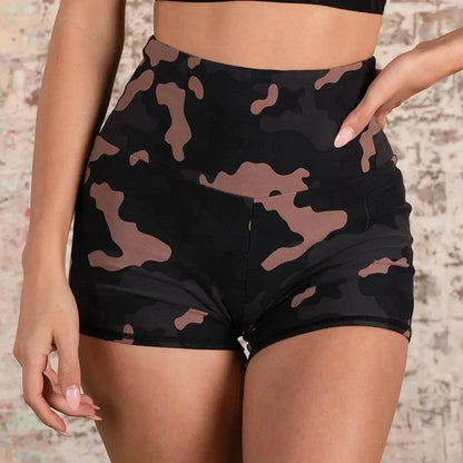 Active Camo Fitness Set in Black Camouflage