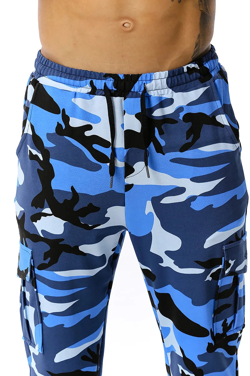 Camo Joggers For Men Cargo Pants Multi-pocket Sweatpants